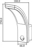 Maclean Lamp with motion sensor LED MCE244B
