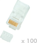 DATACOM Connector RJ45 UTP 8p8c Cat6 wire 100pcs