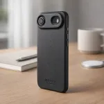 No name Mujjo MUJJO-CL-065-BS mobile phone case 16.5 cm (6.5") Cover Basalt