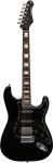 Stagg SES-60 BLK - gitara elektryczna HSS, olcha, palisander, czarna