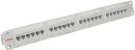 ROLINE Cat.5e 19" Patch Panel, 24 Ports, UTP light grey