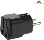 Maclean Adapter socket UK on EU plug universal MCE155 black