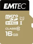 M&auml;lukaart Emtec mSD 16GB UHS-I U1 EliteGold + Adapter