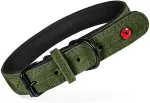 Zolux Komfort Leather, green color &ndash; dog collar &ndash; 35 cm