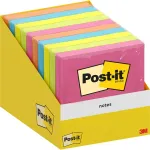 Post-it M&auml;rkmepaberid &reg;, 76 x 76 mm, 100 lehte, erinevad v&auml;rvid