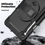 Tech-Protect Kaitse&uuml;mbris Solid360, Samsung Galaxy Tab S11, must,