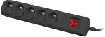 NONAME Surge protector Bercy 400 3m 5 sockets black