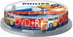 Toorikud PHILIPS DR4S6B10F - 10 x DVD+R - 4,7GB (120 Min.) 16x - Spindel (DR4S6B10F/00)