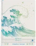 Herlitz Spiralblock A4 70 Bl. liniert 28 GREENline Welle