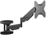 Fellowes - Wandhalterung f&uuml;r Monitor (adjustable arm) - Schwarz - Bildschirmgr&ouml;&szlig;e: bis zu 106,7 cm (bis zu 106,70cm (42) ) (8043501)