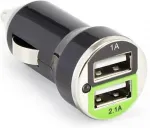 SBOX CC-221B Dual USB Car Charger CC-221B blackberry black