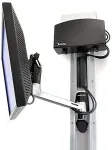 ERGOTRON LX HD Wall Mount Swing Arm, 22.7, 75 x 75, 100 x 100, 200 x 100, 200 x 200, -20 - 20, 0 - 360, Aluminium, Aluminium