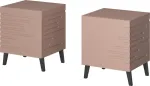 Cama MEBLE Cama bedside cabinet NOVA 44x40x52 pink matt