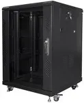 Lanberg FF01-6615-12B rack cabinet 15U Freestanding rack Black