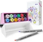 Noname Double-sided Marker Pens ARRTX Oros, 12 Colours, pastel tones