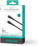 Joyroom Type-C kuni Lightning Starry seeria kaabel A32, 30W, 480mb/s, 1m, Black (SA32-CL3)