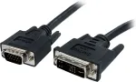 StarTech.com DVI auf VGA Monitorkabel - Stecker / Stecker - DVI-I VGA (15Pin) - Videokabel - HD-15 (M) - DVI-A (M) - 5,0m - geformt, Fl&uuml;gelschrauben - Schwarz (DVIVGAMM5M)