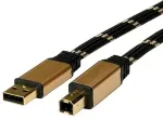 ROLINE Gold USB 2.0 Kabel, Typ A-B 1,8m (11.02.8802)