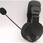 DELTACO Headphone with microphone, black / HL-50