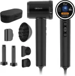 Cecotec Hair Dryer | DryGlam Waves i-Sensor Pro | 1600 W | Number of temperature settings 4 | Ionic function | Black | Diffuser nozzle