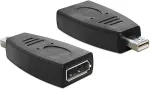 DELOCK Adapter - miniDisplayPort - DisplayPort - czarny