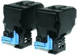 Tooner EPSON Multipack - Tonerpatrone - High Capacity - 2 x Schwarz - 6000 Seiten - f&uuml;r AcuLaser C3900DN, C3900DTN, C3900N, C3900TN, CX37DN, CX37DNF, CX37DTN, CX37DTNF (C13S050594)