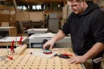 BESSEY horizontal pull-down clamp MFT, clamp (for 20mm hole)