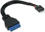Inline - Internes USB-Kabel - 19-polige USB3.0-Stiftleiste (W) - IDC, 8-polig (M) - 15 cm (33446I)