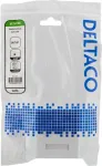 DELTACO monitor wall outlet, surface FTP 2xRJ45, Cat6A, white/ VR-221