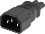 DELTACO toiteadapter, IEC 60320 C14 kuni IEC 60320 C7, 250V / 2,5A, vastus