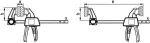 BESSEY 2x one-hand clamp EZS 110/40 - EZS11-4SET