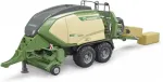 Bruder Krone Big Pack 1290HDP VC, model vehicle (green, with 2 square bales)