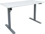 Home4you T&ouml;&ouml;laud ERGO LIGHT 1-mootoriga 120x60xH73-118cm, valge/h&otilde;behall