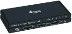 EQUIP HDMI2.0 2-Port Splitter Ultra Slim 4K/ 60Hz schwarz