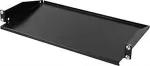 TOTEN Rack shelf 19, 1U, 267mm, max 8kg, black / 19-FH15