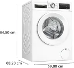 Pesumasin Bosch | Washing Machine | WGG244ZMSN | Energy efficiency class A | Front loading | Washing capacity 9 kg | 1400 RPM | Depth 59 cm | Width 60 cm | LED | Steam function | Direct drive | White