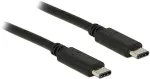 DELOCK USB3.1 C > USB Type-C&trade; Stecker 1,0 m schwarz 3 A