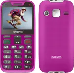 Mobiiltelefon EVOLVEO EasyPhone XR, mobile phone for seniors with charging stand, pink