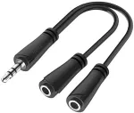 Hama 00200349 audio cable 0.15 m 3.5mm 2 x 3.5mm Black