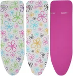 Leifheit Cotton Classic M Ironing board padded top cover Pink, White