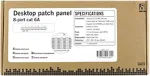 Deltaco Patch Panel, 8xRJ45, Cat6a, Wall Mountable, 10Gbps, Krone Terminals, Metal, Black / PAN-211