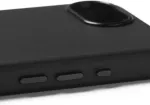 Mujjo Kaitse&uuml;mbris Apple iPhone 17e / iPhone 16e, must, naturaalsest nahast, MagSafe &uuml;hilduv,