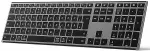 Klaviatuur No name inateck Keyboard, ergonomic design, QWERTZ grau