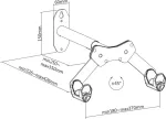 Maclean Bicycle wall mount MC-457