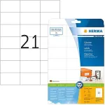 Herma Premium - Permanent self-adhesive matte laminated paper labels - wei&szlig; - 70 x 42,3 mm - 525 Etikett(en) (25 Bogen x 21) (5054)