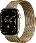 APPLE Watch 12 5G 42mm Gold Ti, Gold Milanese Loop