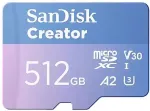 M&auml;lukaart SANDISK Creator microSD-Karte 512GB UHS-I-Speicherkarte bis 190 MB/s