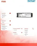 K&otilde;vaketas Patriot P300/128GB/SSD/M.2 NVMe/5R