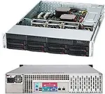 Korpus SuperMicro Super Micro SC825 TQ-600LPB - Rack - einbauf&auml;hig - 2U - Erweitertes ATX - SATA/SAS - Hot-Swap 600 Watt - Schwarz (CSE-825TQ-600LPB)