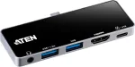 ATEN UH3238 USB-C Travel Dock with Power Pass-Through | Aten | USB-C Travel Dock with Power Pass-Through | UH3238-AT | Dock